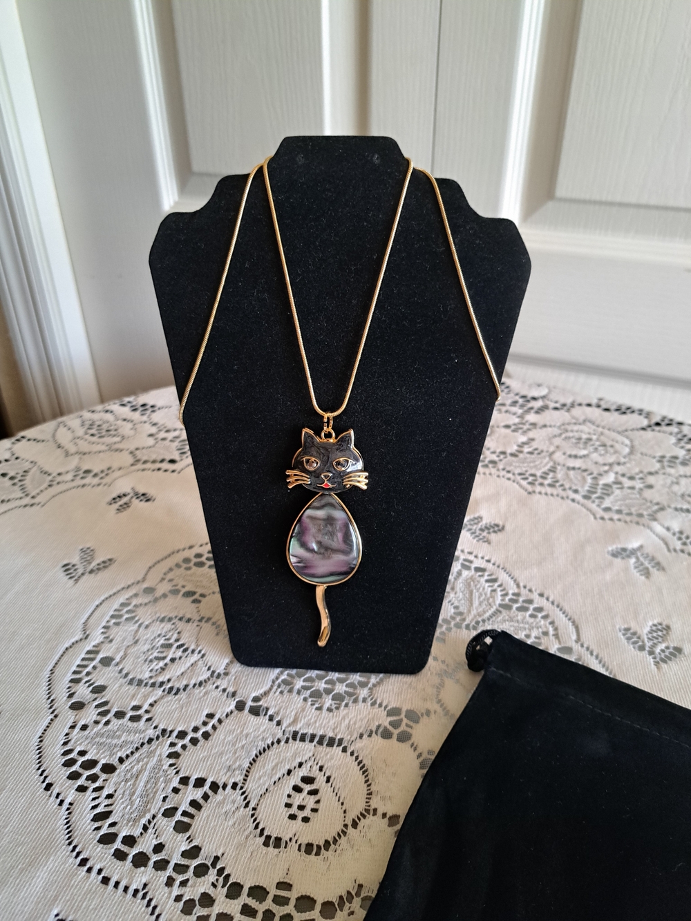 Natasha Couture Gold-tone Necklace with Tag - Picture 4 of 6